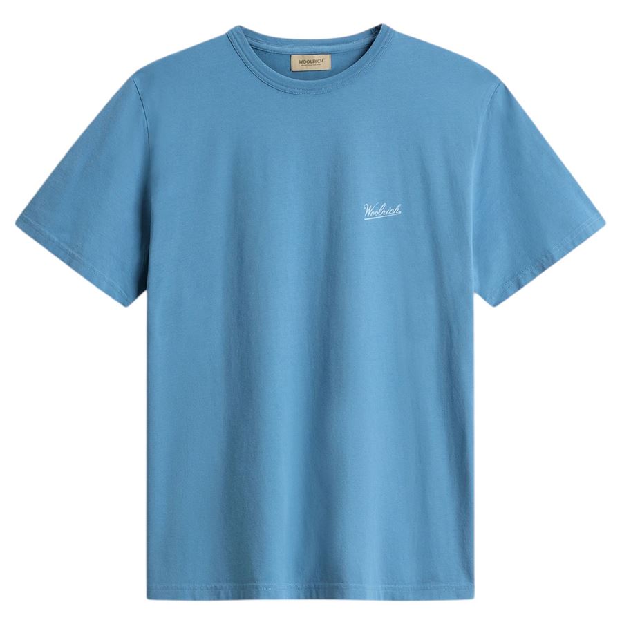 T-shirt maniche corte in puro cotone con logo da uomo Woolrich | CFWOTE01443115